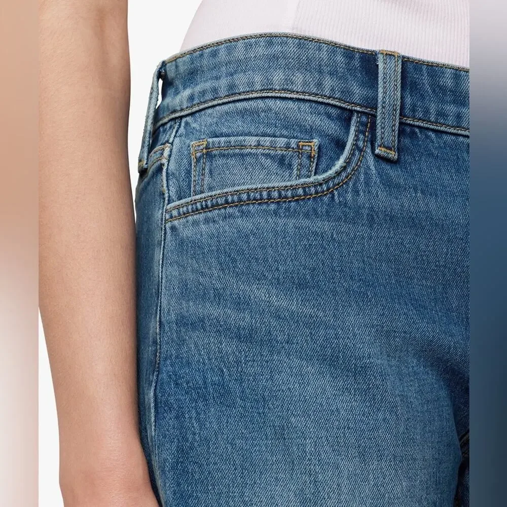 NEW Joes Jeans 5” Cuffed Jean Shorts Stretch Mid-Rise Denim Womens 28 $118